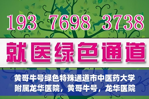 黄哥牛号绿色特殊通道市中医药大学附属龙华医院，黄哥牛号，龙华医院绿色特殊通道助健康之路