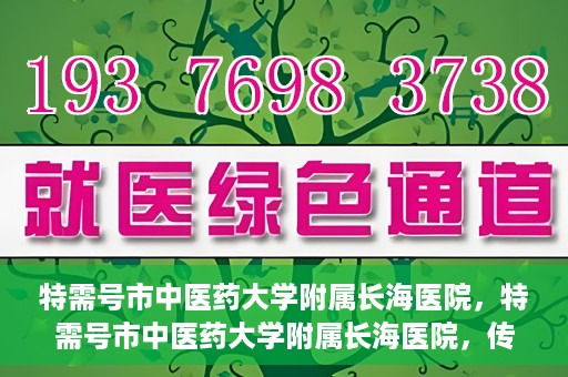 特需号市中医药大学附属长海医院，特需号市中医药大学附属长海医院，传统医学与现代医疗的交融之地