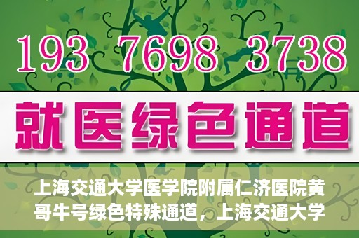 上海交通大学医学院附属仁济医院黄哥牛号绿色特殊通道，上海交通大学医学院附属仁济医院绿色特殊通道，黄哥牛号启动