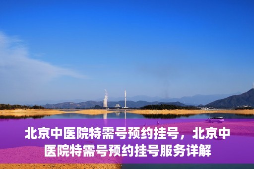 北京中医院特需号预约挂号，北京中医院特需号预约挂号服务详解