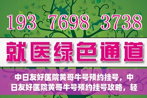 中日友好医院黄哥牛号预约挂号，中日友好医院黄哥牛号预约挂号攻略，轻松挂号，健康无忧！
