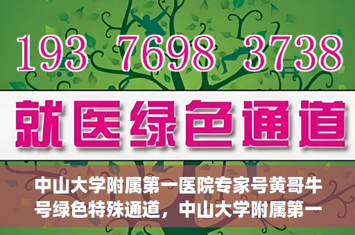 中山大学附属第一医院专家号黄哥牛号绿色特殊通道，中山大学附属第一医院专家号黄哥牛号，绿色特殊通道的医学力量