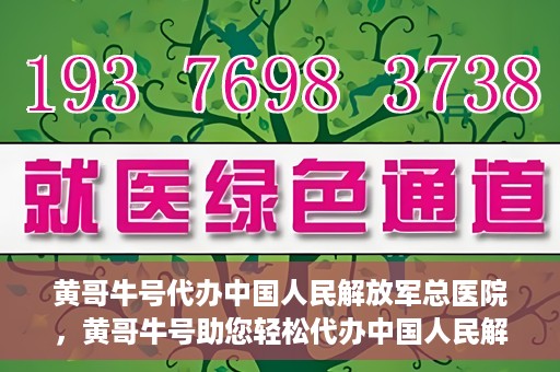 黄哥牛号代办中国人民解放军总医院，黄哥牛号助您轻松代办中国人民解放军总医院业务手续
