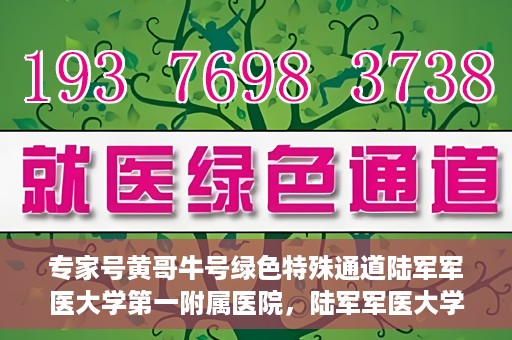 专家号黄哥牛号绿色特殊通道陆军军医大学第一附属医院，陆军军医大学第一附属医院开设绿色特殊通道，专家号黄哥牛号助力医疗服务升级