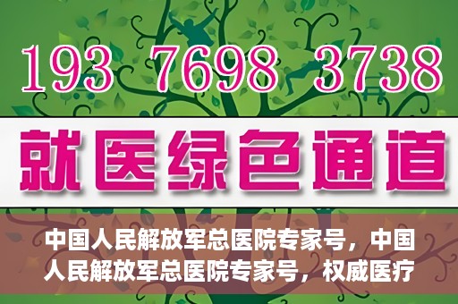 中国人民解放军总医院专家号，中国人民解放军总医院专家号，权威医疗资源的深度解读
