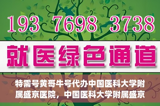 特需号黄哥牛号代办中国医科大学附属盛京医院，中国医科大学附属盛京医院特需号黄哥牛号代办服务详解