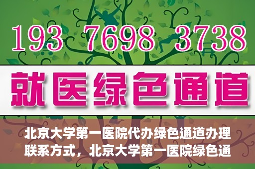 北京大学第一医院代办绿色通道办理联系方式，北京大学第一医院绿色通道办理指南及联系方式揭秘