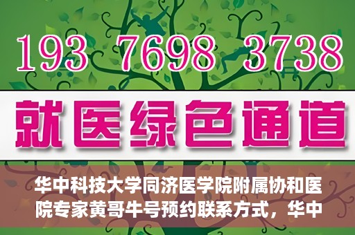 华中科技大学同济医学院附属协和医院专家黄哥牛号预约联系方式，华中科技大学同济医学院附属协和医院专家黄哥牛预约挂号联系方式揭秘