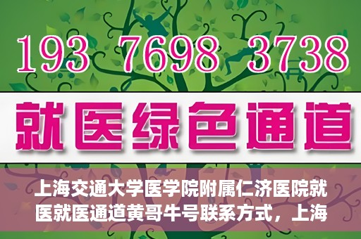 上海交通大学医学院附属仁济医院就医就医通道黄哥牛号联系方式，上海交通大学医学院附属仁济医院就医通道详解，黄哥牛号联系方式揭秘