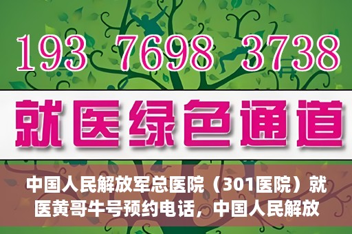 中国人民解放军总医院（301医院）就医黄哥牛号预约电话，中国人民解放军总医院（301医院）黄哥牛号预约电话及就医指南