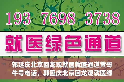郭延庆北京回龙观就医就医通道黄哥牛号电话，郭延庆北京回龙观就医绿色通道及黄哥牛号联系电话揭秘