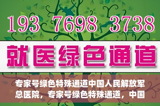 专家号绿色特殊通道中国人民解放军总医院，专家号绿色特殊通道，中国人民解放军总医院医疗服务的深度解读
