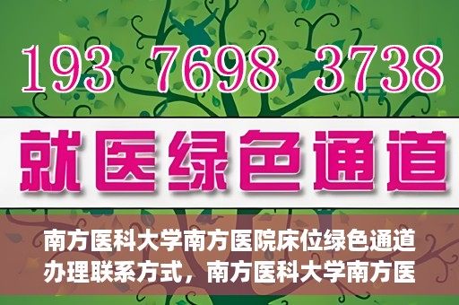 南方医科大学南方医院床位绿色通道办理联系方式，南方医科大学南方医院床位绿色通道申请指南及联系方式