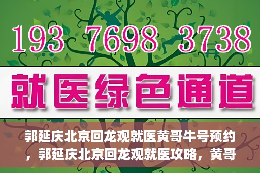 郭延庆北京回龙观就医黄哥牛号预约，郭延庆北京回龙观就医攻略，黄哥牛号预约全解析