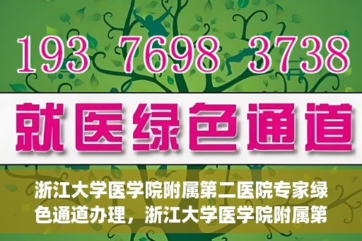 浙江大学医学院附属第二医院专家绿色通道办理，浙江大学医学院附属第二医院专家绿色通道办理详解