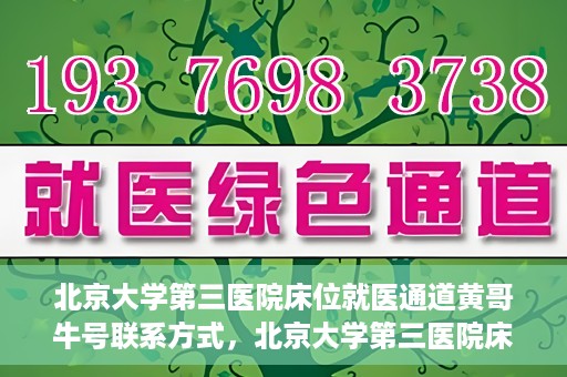 北京大学第三医院床位就医通道黄哥牛号联系方式，北京大学第三医院床位就医通道详解，黄哥牛号联系方式揭秘