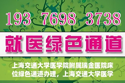 上海交通大学医学院附属瑞金医院床位绿色通道办理，上海交通大学医学院附属瑞金医院床位绿色通道办理详解与攻略