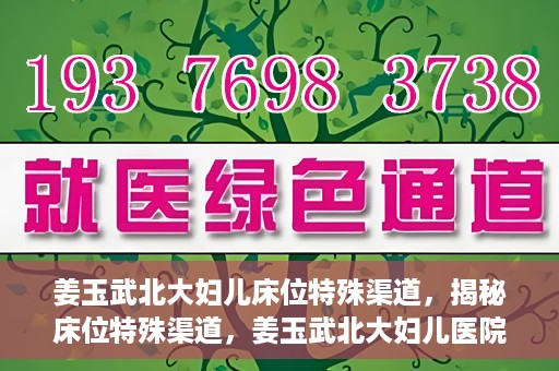 姜玉武北大妇儿床位特殊渠道，揭秘床位特殊渠道，姜玉武北大妇儿医院背后的故事