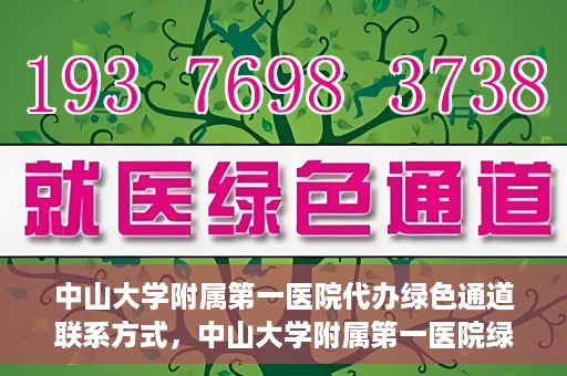 中山大学附属第一医院代办绿色通道联系方式，中山大学附属第一医院绿色通道代办服务联系方式揭秘