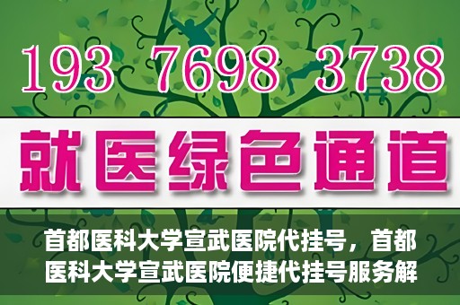 首都医科大学宣武医院代挂号，首都医科大学宣武医院便捷代挂号服务解析