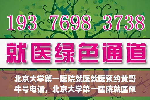 北京大学第一医院就医就医预约黄哥牛号电话，北京大学第一医院就医预约指南，黄哥牛号电话一键预约就医服务