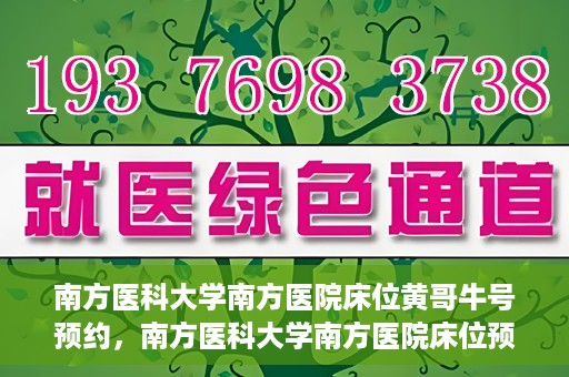 南方医科大学南方医院床位黄哥牛号预约，南方医科大学南方医院床位预约攻略，黄哥牛号预约解析