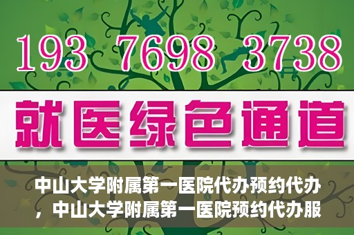 中山大学附属第一医院代办预约代办，中山大学附属第一医院预约代办服务详解