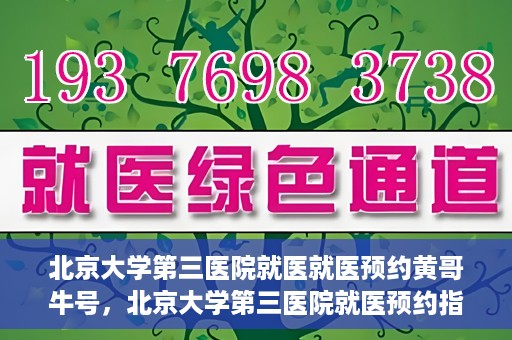 北京大学第三医院就医就医预约黄哥牛号，北京大学第三医院就医预约指南，黄哥牛号助您轻松挂号就医