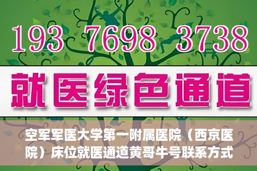 空军军医大学第一附属医院（西京医院）床位就医通道黄哥牛号联系方式，空军军医大学第一附属医院（西京医院）床位就医通道，黄哥牛号联系方式揭秘