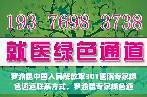 罗渝昆中国人民解放军301医院专家绿色通道联系方式，罗渝昆专家绿色通道联系方式揭秘，中国人民解放军301医院权威解读健康之道！