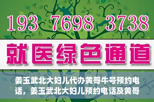 姜玉武北大妇儿代办黄哥牛号预约电话，姜玉武北大妇儿预约电话及黄哥牛号预约信息详解