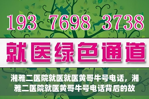 湘雅二医院就医就医黄哥牛号电话，湘雅二医院就医黄哥牛号电话背后的故事，揭秘就医新途径的神秘力量