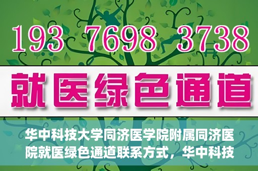 华中科技大学同济医学院附属同济医院就医绿色通道联系方式，华中科技大学同济医院就医绿色通道联系方式及流程简介
