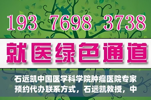 石远凯中国医学科学院肿瘤医院专家预约代办联系方式，石远凯教授，中国医学科学院肿瘤医院预约挂号代办联系方式揭秘