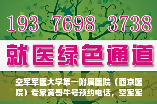 空军军医大学第一附属医院（西京医院）专家黄哥牛号预约电话，空军军医大学第一附属医院黄哥专家号预约电话及诊疗服务详解