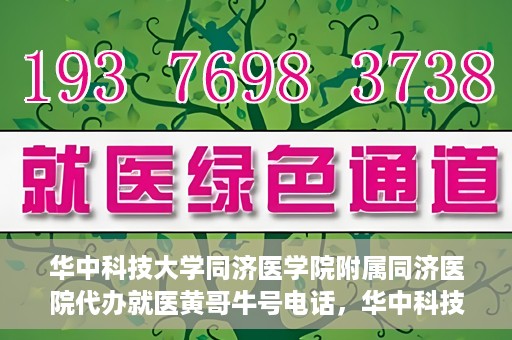 华中科技大学同济医学院附属同济医院代办就医黄哥牛号电话，华中科技大学同济医院黄哥就医咨询热线