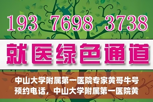 中山大学附属第一医院专家黄哥牛号预约电话，中山大学附属第一医院黄哥牛专家预约电话及挂号攻略