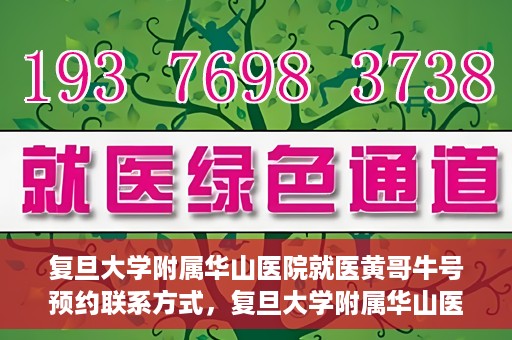 复旦大学附属华山医院就医黄哥牛号预约联系方式，复旦大学附属华山医院黄哥牛号预约攻略及联系方式揭秘