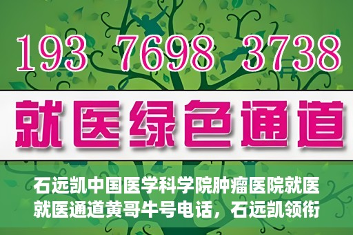 石远凯中国医学科学院肿瘤医院就医就医通道黄哥牛号电话，石远凯领衔的中国医学科学院肿瘤医院就医绿色通道及黄哥牛号电话详解