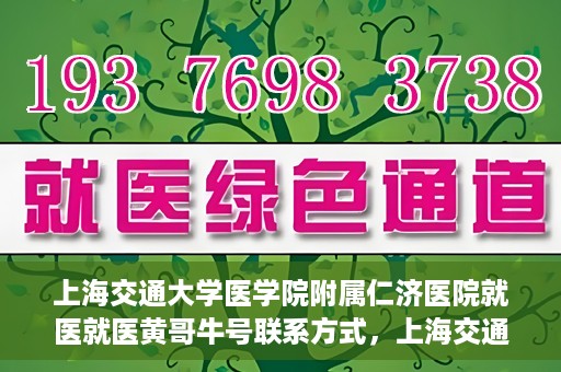 上海交通大学医学院附属仁济医院就医就医黄哥牛号联系方式，上海交通大学医学院附属仁济医院就医指南，黄哥牛号联系方式揭秘