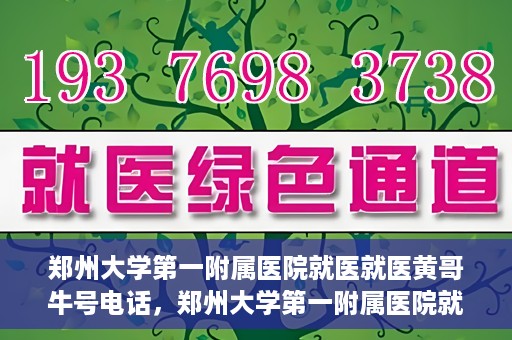 郑州大学第一附属医院就医就医黄哥牛号电话，郑州大学第一附属医院就医黄哥牛号电话详解，就医指南与联系方式揭秘