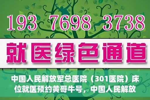 中国人民解放军总医院（301医院）床位就医预约黄哥牛号，中国人民解放军总医院（301医院）床位预约就医攻略，黄哥牛号助您轻松挂号就医