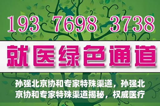 孙强北京协和专家特殊渠道，孙强北京协和专家特殊渠道揭秘，权威医疗资源的背后故事