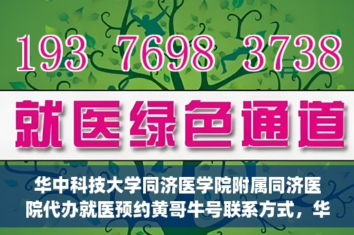 华中科技大学同济医学院附属同济医院代办就医预约黄哥牛号联系方式，华中科技大学同济医院预约就医预约黄哥联系方式及牛号代办服务指南