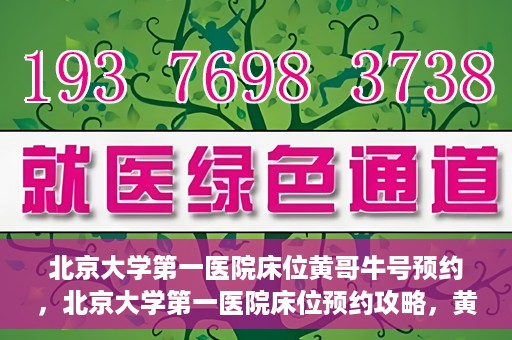 北京大学第一医院床位黄哥牛号预约，北京大学第一医院床位预约攻略，黄哥牛号预约解析