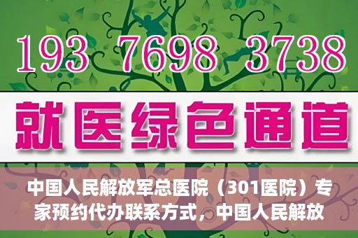 中国人民解放军总医院（301医院）专家预约代办联系方式，中国人民解放军总医院（301医院）专家预约咨询与联系方式全解析