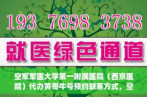 空军军医大学第一附属医院（西京医院）代办黄哥牛号预约联系方式，空军军医大学第一附属医院（西京医院）黄哥牛号预约联系方式全解析