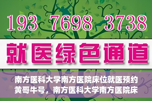 南方医科大学南方医院床位就医预约黄哥牛号，南方医科大学南方医院床位预约系统升级，黄哥牛号引领就医新风尚