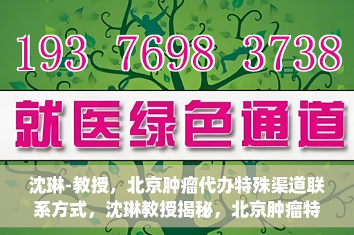 沈琳-教授，北京肿瘤代办特殊渠道联系方式，沈琳教授揭秘，北京肿瘤特殊渠道联系方式揭秘