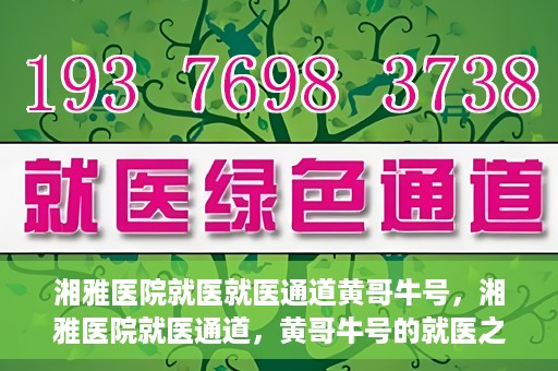 湘雅医院就医就医通道黄哥牛号，湘雅医院就医通道，黄哥牛号的就医之旅